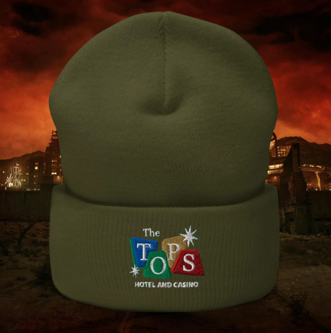 Fallout: New Vegas - The Tops Hotel and Casino - Embroidered Beanie / Tuque / Knitted Cap Hat
