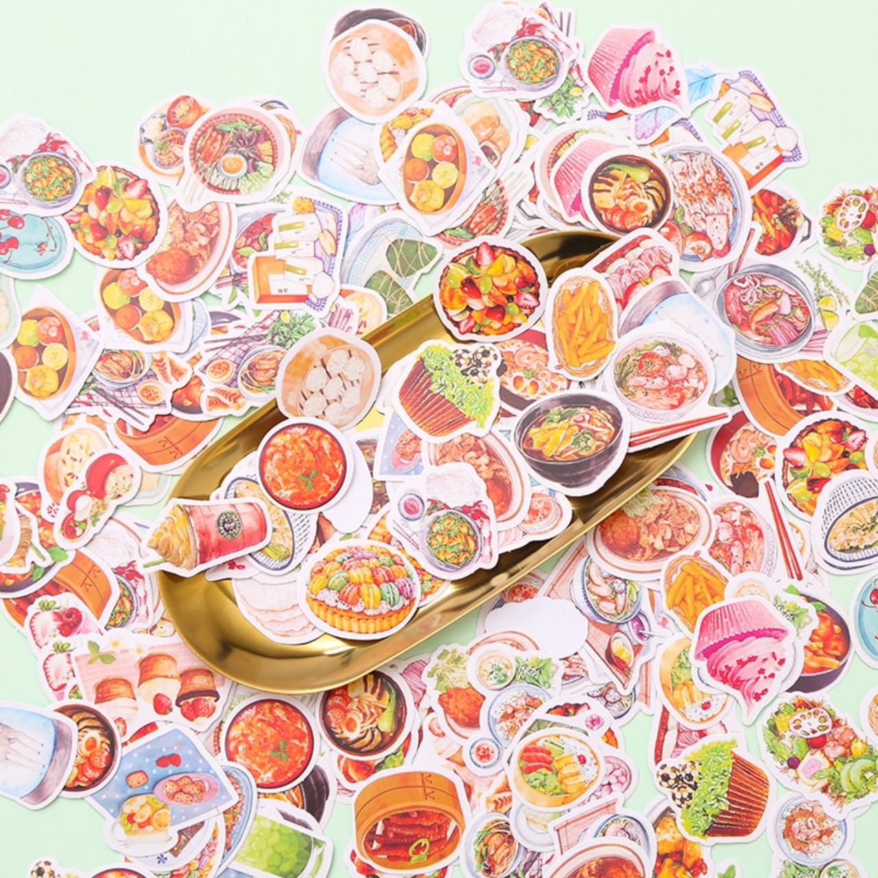 CLEARANCE - 25 "Kawaii" Cute Japanese Styled Food and Snacks Stickers / Stationery