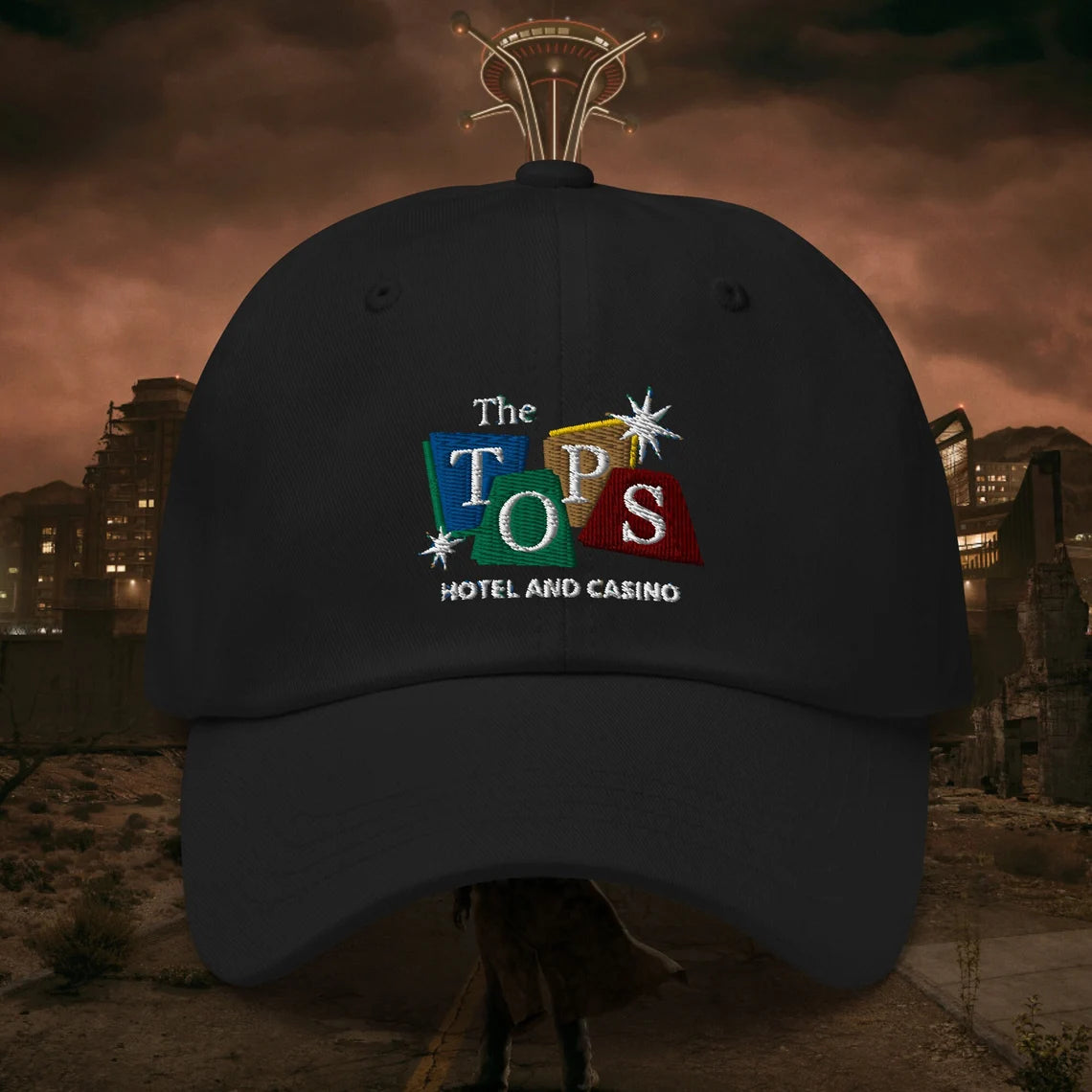 Fallout: New Vegas - The Tops Hotel and Casino - Embroidered Dad Hat / Baseball Cap