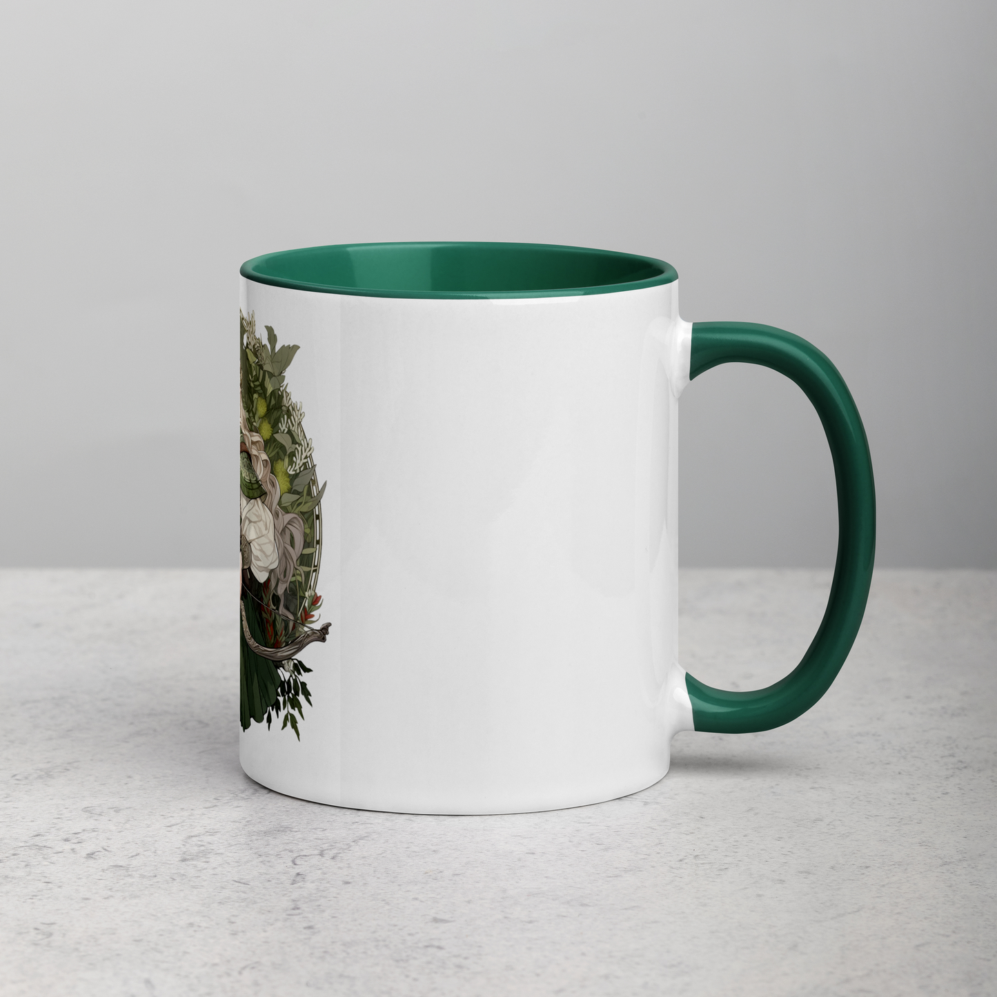Artemis - Goddess of the Hunt, the Wild, and Chastity - Forest Green Sublimated Mug