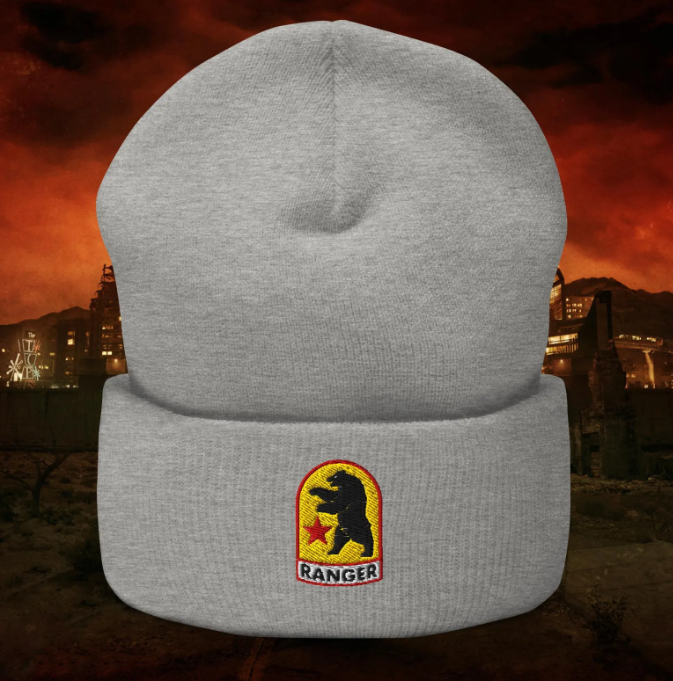 Fallout: New Vegas - New California Republic (NCR) Ranger / Sniper - Embroidered Beanie / Tuque / Knitted Cap Hat