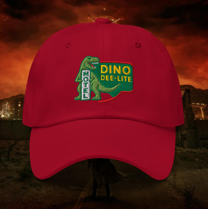 Fallout: New Vegas - Dino Dee-Lite Shop - Embroidered Dad Hat / Baseball Cap