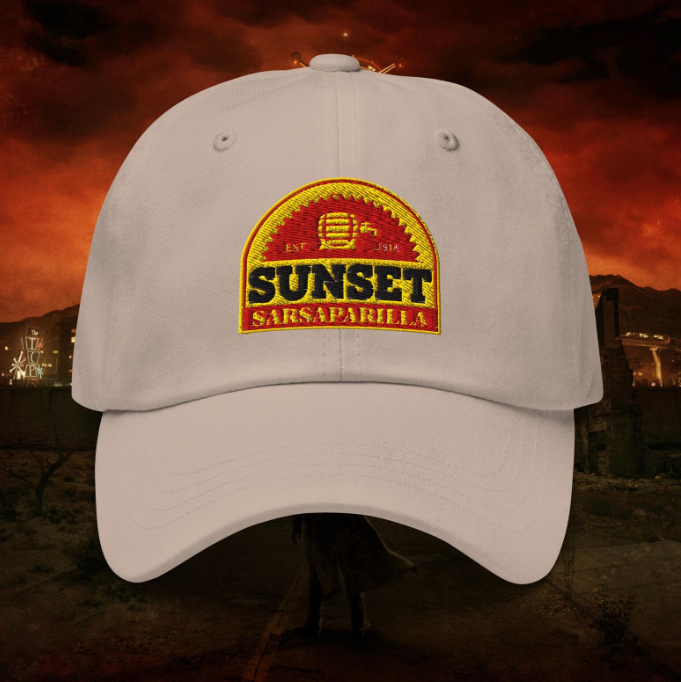 Fallout: New Vegas - Sunset Sarsaparilla - Embroidered Dad Hat / Baseball Cap