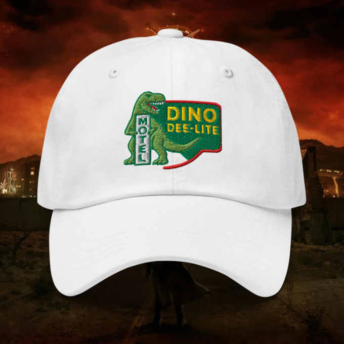 Fallout: New Vegas - Dino Dee-Lite Shop - Embroidered Dad Hat / Baseball Cap