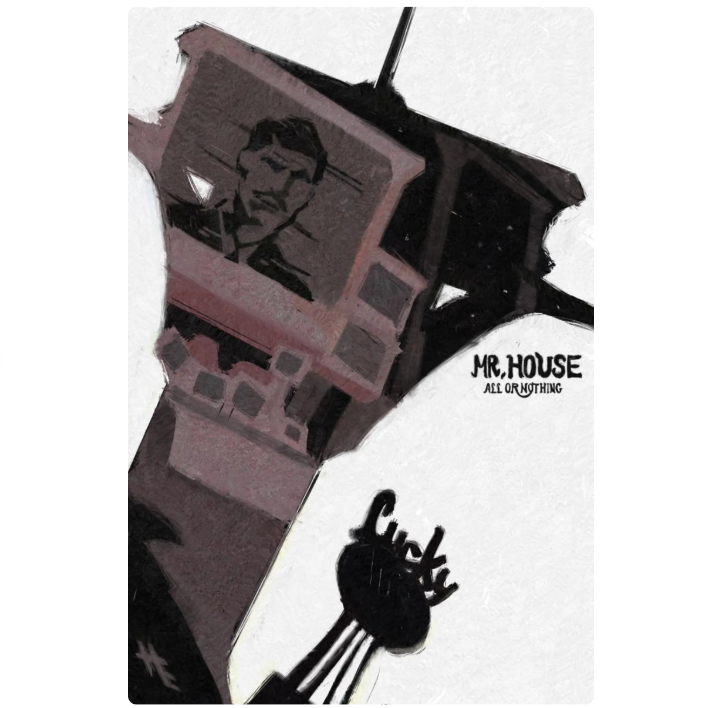 Fallout New Vegas - Mini 5" x 7" Matte Paper Prints / Posters Set - Factions and Endings