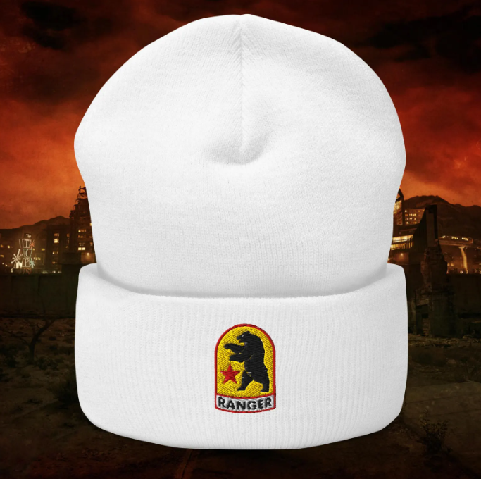 Fallout: New Vegas - New California Republic (NCR) Ranger / Sniper - Embroidered Beanie / Tuque / Knitted Cap Hat
