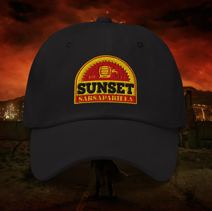 Fallout: New Vegas - Sunset Sarsaparilla - Embroidered Dad Hat / Baseball Cap