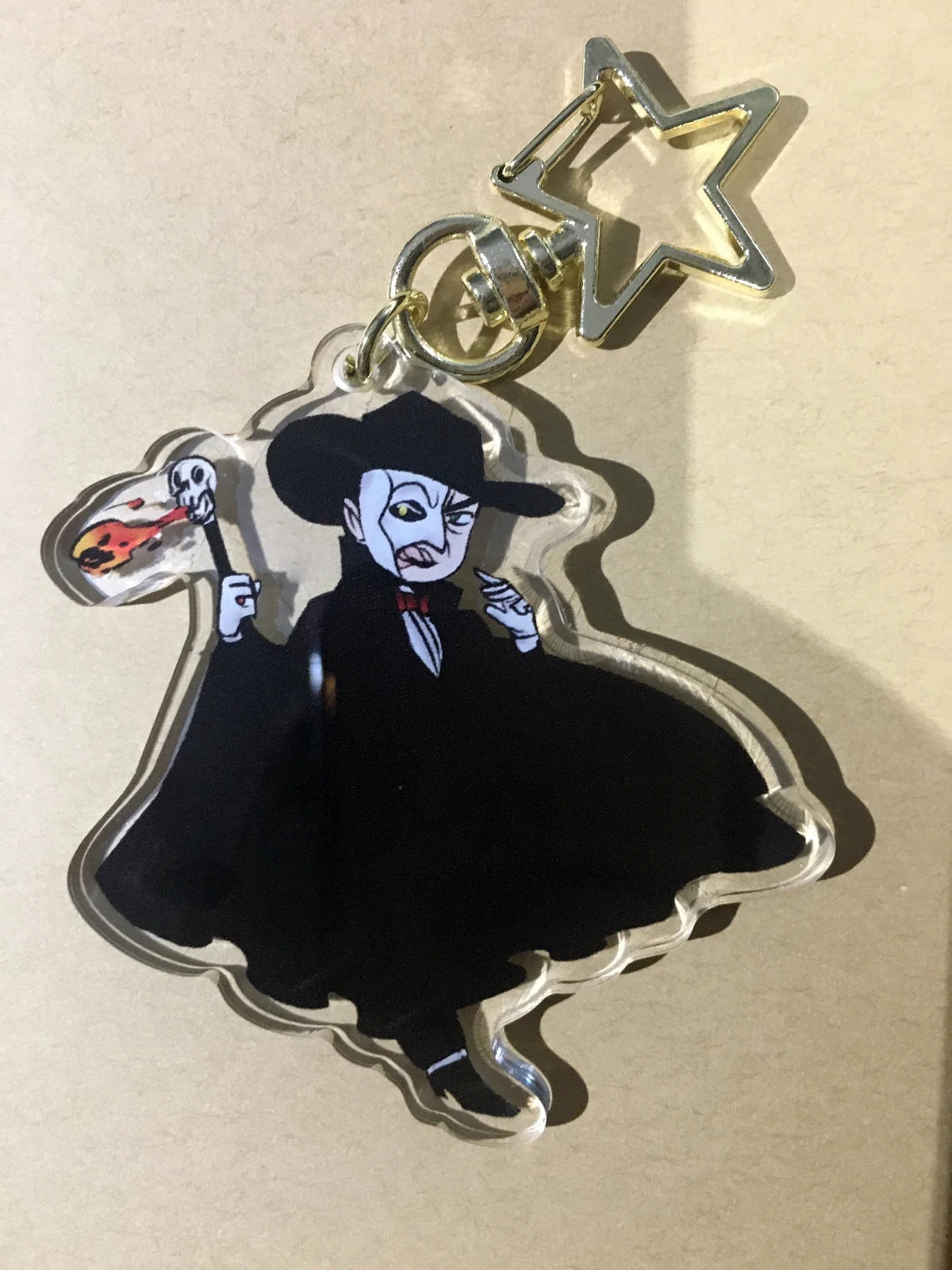 The Phantom of the Opera - Acrylic 3" Keychains - Erik (The Phantom), Christine Daae, Raoul de Chagny
