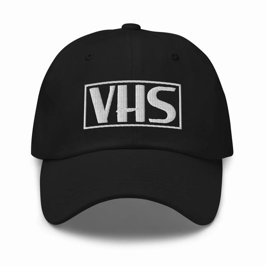Vintage Style VHS Tape - Embroidered Dad Hat / Baseball Cap - Y2K Style - Gift for Him / Dad