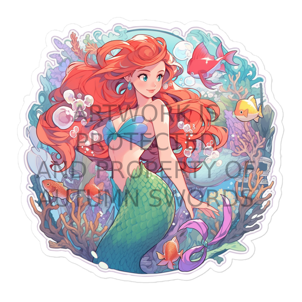 The Little Mermaid - Ariel - 5.5" Kiss-Cut Decal