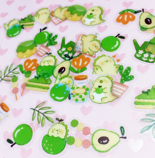 CLEARANCE - Cute "Kawai" Harajuku Japanese Style PVC Sticker Packs