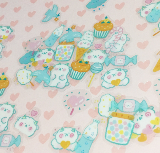 CLEARANCE - Cute "Kawai" Harajuku Japanese Style PVC Sticker Packs