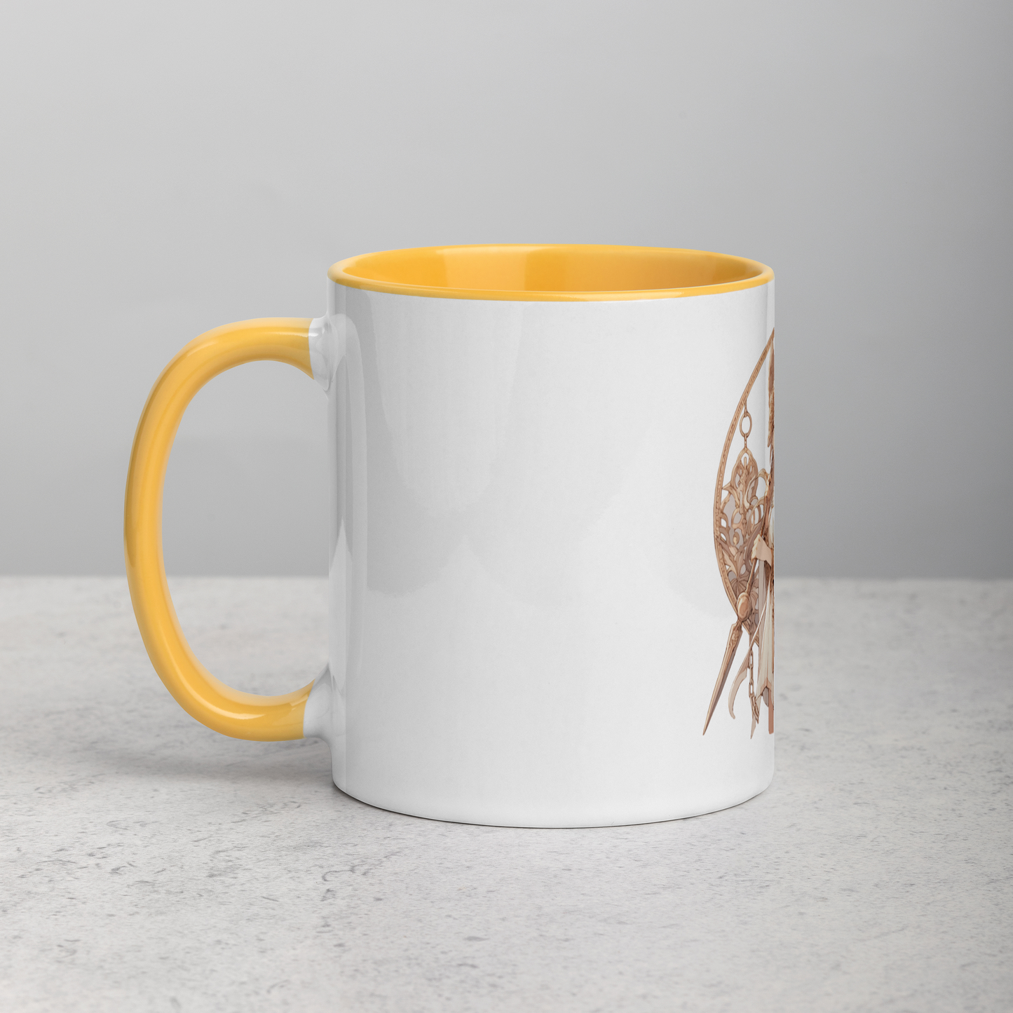 Athena - Goddess of Wisdom, War, and Reason - Olympian Gold Sublimated Mug